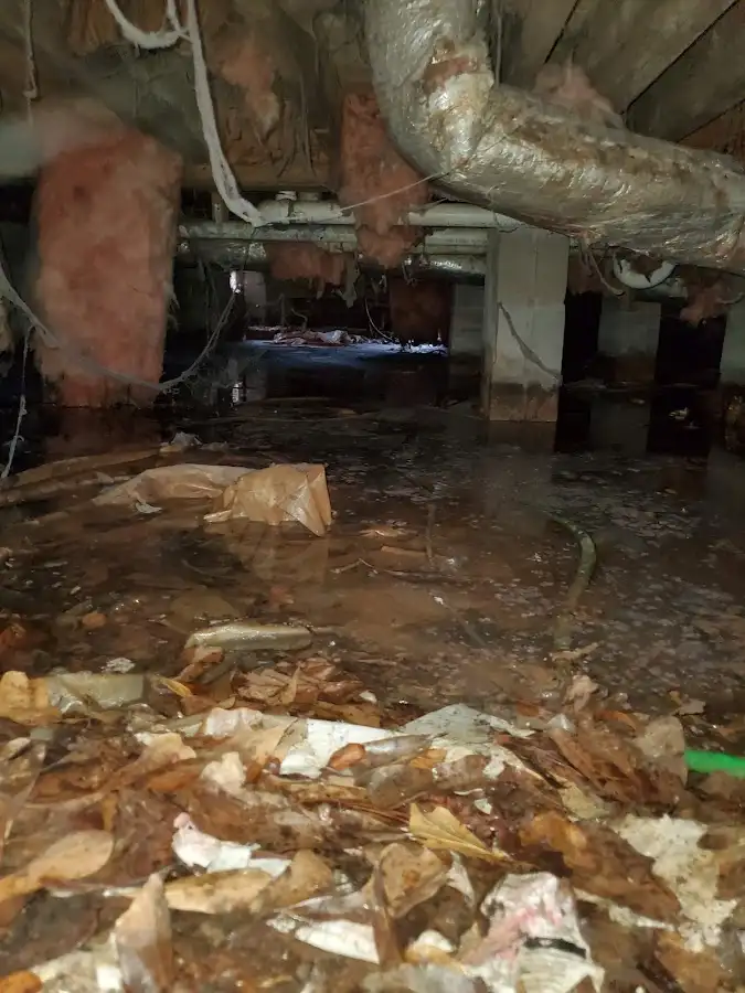 Crawl space flood assessment for Commercial Water Damage Restoration in North Codorus